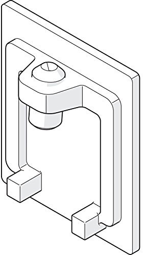 Abdeckkappe für Laufschiene HAWA 80, verchromt matt