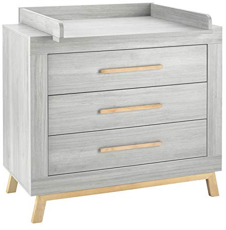 Schardt Wickelkommode Miami Grey 109 cm breit Suomi Pinie grau geölt | 05 795 77 03