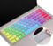 for Lenovo Yoga C940 C740 Keyboard Cover 14 Inch, Silicone Keyboard Skin for Lenovo Flex 15/Flex 14, Lenovo Yoga C930 13.9,Lenovo Yoga 720 13.3 12.5 Protector(Rainbow+Clear)