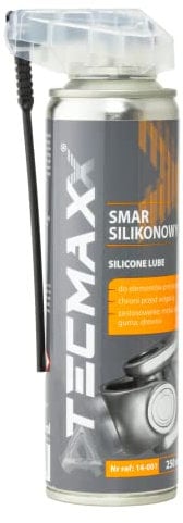 Tecmaxx Grasso Al Silicone 250 Ml - Silicone Spray Lubrificante - Silicone Spray Per Guarnizioni - Silicone Ad Alta Temperatura Per Componenti Di Precisione