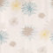 ecosoul Wachstuchtischdecke Pollen Taupe Blumen beige blau gelb Wachstischdecke Schutzdecke Gartentischdecke glatt abwaschbar Meterware Breite:140cm Länge:110cm