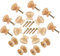 GORGECRAFT 25PCS Manopole per Cassetti per Mobili in Legno Grezzo Manopole per Cassetti per Mobili in Legno Rotonde Manopole per Cassetti per Mobili Maniglie con Viti 25PCS per Armadio per Cassetti