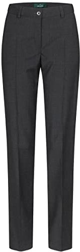 Hechter Paris Tailored Damen Business-Anzughose Modern Fit Schurwollmix, Bekleidungsgröße: 46, Farbe: anthrazit