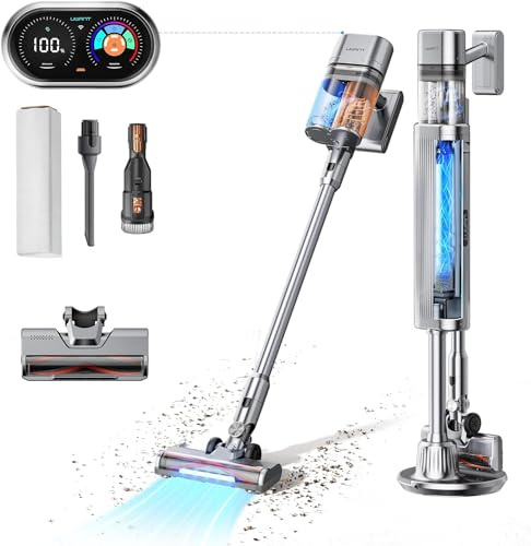 uwant v100 Staubsauger Hohe Saugleistung Staubsauger Kabellos Bürstenrolle