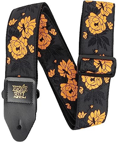 Ernie Ball Jacquard-Gitarrengurt - Tangerine Rose