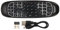 Lazmin112 Air Mouse, Air-Fernbedienung mit USB-Empfänger, 10 M, 3-Achsen-Sensor, Full-QWERTY-Fernbedienung, Maus, Plug-and-Play für TV, PC, Media-Player, 200 MAh