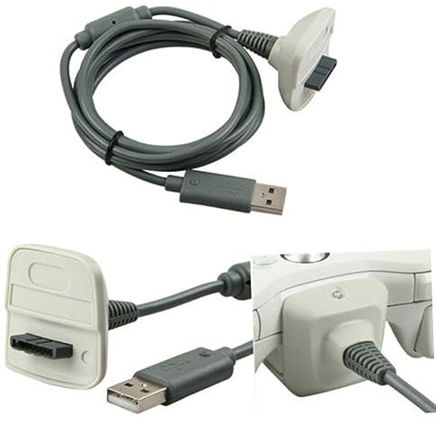 Garneck Câble De Chargement USB Câble USB Pour Contrôleur 360 Câble De Chargeur USB Poignée Xbox360