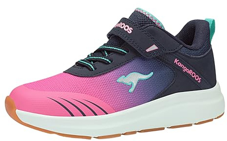 KangaROOS Unisex Kinder Kb-rida Ev Sneaker, Dk Navy Daisy Pink, 38 EU