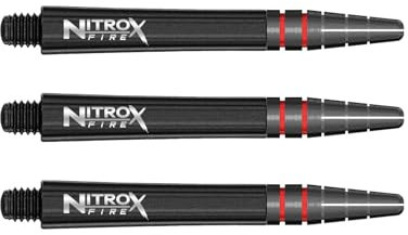 RED DRAGON Nitro Xfire Mittel Dartschäfte (Wellen) - 2 Sätze pro Packung (insgesamt 6 Stiele)