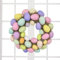Murman Osterkranz, Frühlingstürkranz - -Frühlingskranz mit bunten Eiern - Frühlings-Fensterkranz-Aufhänger für Haustür, Wanddekoration, saisonale Heimdekoration