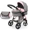 Bayer Design 17533AA Puppenwagen City Max mit Tasche, höhenverstellbar, schwenkbare Vorderräder, wandelbar als Jogger, integrierter Korb, Jeans-grau, Rosa