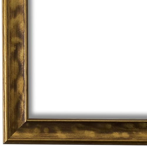 Bilderrahmen Gold DIN A2 42x60 cm - Modern, Shabby, Vintage - Holz Rahmen - Aachen