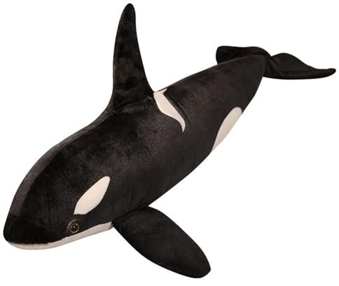 TOPLITHE Orca Kuscheltier, Simulation Killerwal Plüsch Spielzeug Gewichtete Gefüllte Meerestiere Tiere Geschenk for Jungen Und Mädchen Heimdekoration(Size:50CM/19IN)