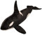 TOPLITHE Orca Kuscheltier, Simulation Killerwal Plüsch Spielzeug Gewichtete Gefüllte Meerestiere Tiere Geschenk for Jungen Und Mädchen Heimdekoration(Size:50CM/19IN)