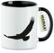 Huuraa Kaffeetasse Eagle Silhouette Adler Geschenk 330ml Schwarz Eagle Silhouette Präsent
