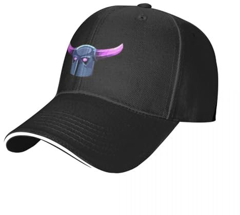 HEBUOUI Herren schwarz Baseballkappe Pekka Clash Baseballkappe Luxus Mann Hut Party Hut Trucker Cap Herren Damen personalisierte Geschenke für Männer