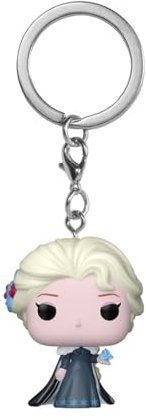 Funko Pop! Keychain: Princess Holiday - Elsa - Frozen - la Reine des Neiges - Mini-Figurine en Vinyle à Collectionner Porte-clés Fantaisie