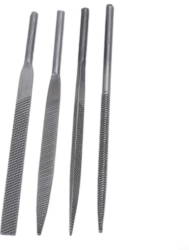 Lot de 4 lames de lime pneumatique pour ébavurage, fixation du verre, de la céramique