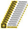 Briny River 12Pcs Yellow Vinyl Plastic Car Camera Sticker, 15 x 5 cm, Waterproof, UV-Resistant, Suitable for Glass, Plastic, Metal Surfaces, Warning Notice for Rideshare & Vehicle Monitoring