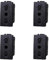 IXTRIMA Presa bipasso 2P+T 10/16A 250V Serie compatibile con Bticino Livinglight colore nero set 4pz