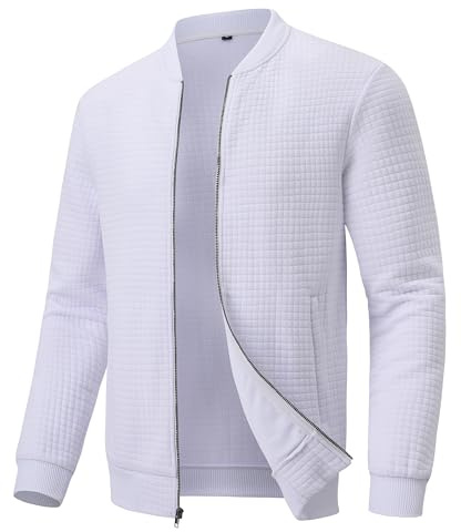 Huayuzh Veste légère pour homme - Coupe-vent décontracté - Pour la randonnée, la marche, le baseball - Avec poches zippées