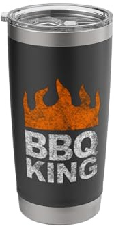 BBQ King Barbecue Grill Smoke Backyard Patio Cooking Stainless Steel Insulated Tumbler