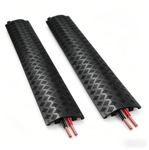 2Pcs Rampe De Protection Câbles - 100x13x2cm Protection Contre Les Surcharges pour Câbles, Passe Au Sol Extérieur, pour Zones À Forte Circulation Piétonne, Intérieur, Extérieur, Entrepôt
