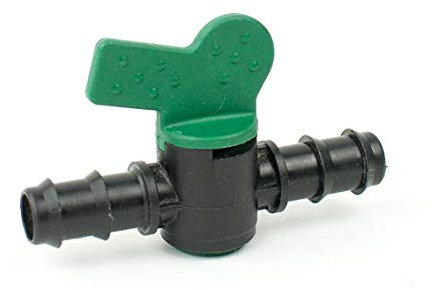 5 válvulas de riego por goteo, diámetro de 16 x 16 mm, cód. 18530