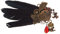 GRACEART Steampunk Gears Feather Epingle à Cheveux