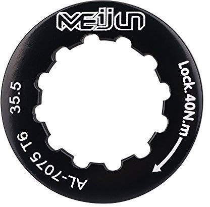 Fahrrad Kassetten Lockring, Kettenras Lockring Kassette Verschlussring für 7-11 Speed Mountain MTB Fahrrad Ersatzteil (Schwarz)