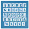 Schablone Buchstaben groß 4cm hoch | 1 Satz Alphabet A-Z - 26 + 4 Sonderzeichen. - Nr.05