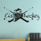 GRAZDesign Wandtattoo Eishockey Kinderzimmer | Wandaufkleber Teenager Sportler Spieler | Wandsticker Turnhalle Sport Jugendzimmer Jungs Kinder - 113x50cm / 070 schwarz