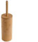 Woodluv Round Natural Bamboo Wood Toilet Brush & Holder