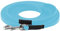 LENNIE BioThane Schleppleine, 15m mit Handschlaufe, Cyan/Türkis, 16mm für große Hunde, genäht