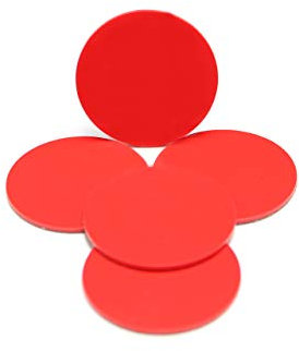 NFC PVC Münze, on-Metal, NTAG 213, 180 Byte, rot, 5 Stück