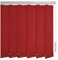 Sonnenschutz-HH® - Lamellenvorhang rot - Breite 125 cm x 165 cm Höhe - Office Verdunkelungslamellen für Bildschirmarbeitsplätze Lamellenbreite 127mm Vertikaljalousie Vertikalanlage