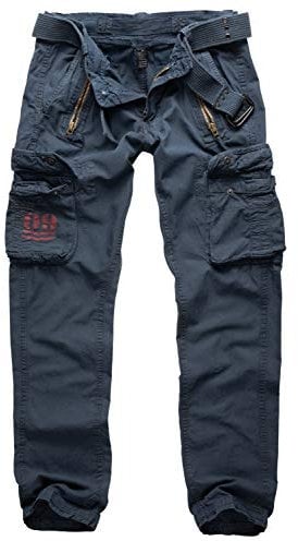 Surplus Raw Vintage Royal Traveler Slimmy Trousers, Royalblue, S