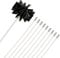 Keyohome Chimney Kit Sweeping Drain Set Nylon Cleaning Tool Accessory Includes 9 Flexible, 9 Rods + 1 Brush Head, 41cm