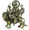eSplanade Brass Maa Durga/MATA Rani Idol, Statue, moorti, murti for Home Mandir and Home Decor (8.5 Inches)
