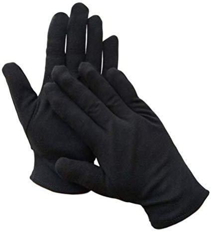 Uonlytech 12 Feuchtigkeitsspendende Baumwollhandschuhe Schmuck Berühren Handschuhe Auto Fahrhandschuhe Etikette Baumwollhandschuhe für Die Hausarbeit Dünne Trikothandschuhe