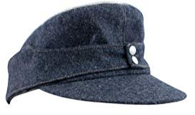 Militaryharbor WW2 Deutsche Luftwaffe Offizier M43 Feldmütze blau grau, blau / grau, Medium