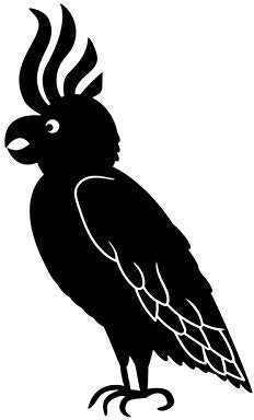 SUIFENG Aufkleber 9cm x 15cm Lustige Kakadu Papagei Vogel Vinyl Retro-reflektierende Auto Aufkleber Windschutzscheibe Aufkleber Schwarz Silber
