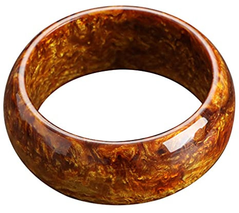 Happyyami Retro Chinesischen Armband Harz Kunststoff Chinesische Feng Shui Armband Erklärung Armreif Frauen Schmuck Für Party Urlaub