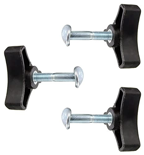 3 dadi ad ala per tosaerba, bullone a vite a triplo angolo maniglia manopola dado vite bullone parti di ricambio per tosaerba parti di apparecchiature elettriche