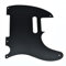 Dopro Tele-Schlagbrett, Metall, Aluminium, eloxiert, Vintage-Stil, 5-Loch-Telecaster, Schwarz