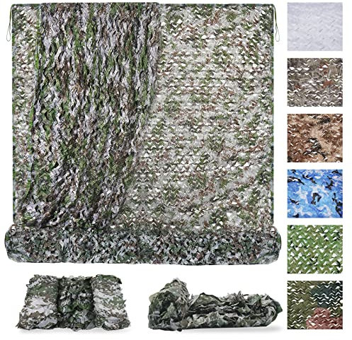 Sposuit Tarnnetz, Großpackung für Jagd, Militär, Party-Dekorationen, Sonnenschutz, Camping-Ghillie-Netz