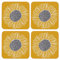 English Tableware Company Artisan Flower Set of 4 Coasters
