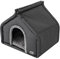 Hundehütte Katzenhütte Hundehöhle Katzenhöhle Hundehaus Katzenhaus Hütte Höhle Hundekissen Katzenkissen Haustierhütte Große R3-60 x 50 cm Graphit