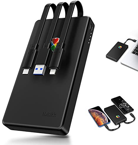 iDiskk App-le Certified 2TB External Hard Drive for iPhone iPad Android Phones,MacBook,Computer to Backup Docs| Photos | Videos,iPhone 15 & 16 Photo Stick Photo Storage Phone Drive