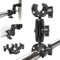 Taisioner Double Mount Clamp Bracket Monitor Magic Arm for Desk Photo Studio Light Stand, Photography Reflector, Photo Boom Stand, Cross Bars, Umbrella, Pole Stick Shoot Accessories Tools